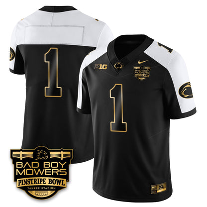 PSU Football Pinstripe Bowl Gold Jersey - All Stitched