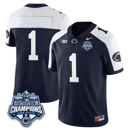 PSU Football 2025 Pinstripe Bowl Champions Jersey - All Stitched