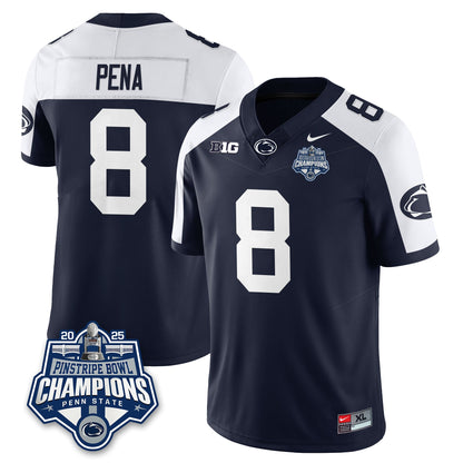 PSU Football 2025 Pinstripe Bowl Champions Jersey - All Stitched