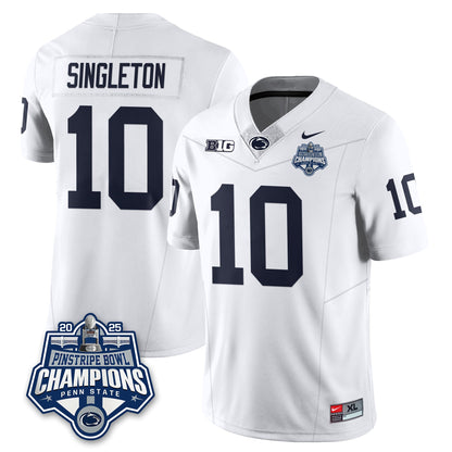 PSU Football 2025 Pinstripe Bowl Champions Jersey - All Stitched