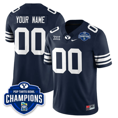 BYU Cougars Football 2025 Pop-Tarts Bowl Champions Custom Jersey - All Stitched