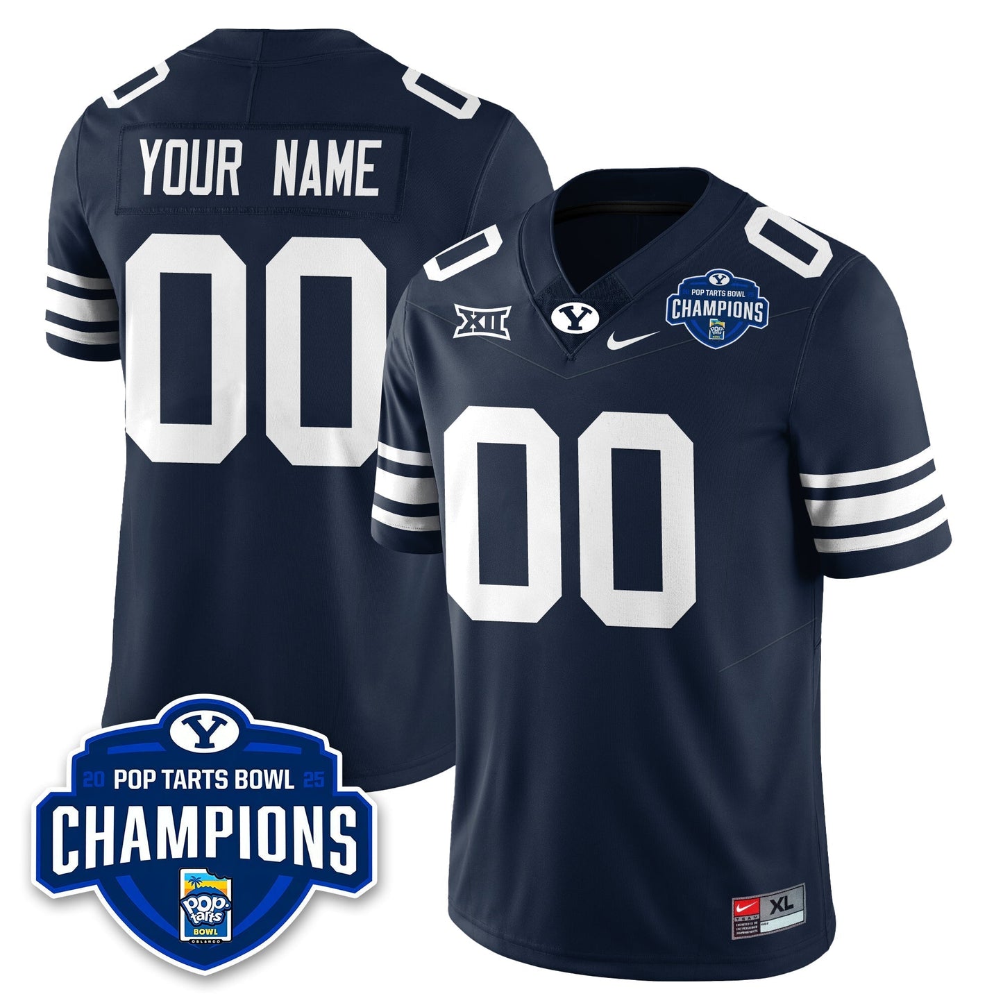 BCS Football 2025 Pop-Tarts Bowl Champions Custom Jersey - All Stitched
