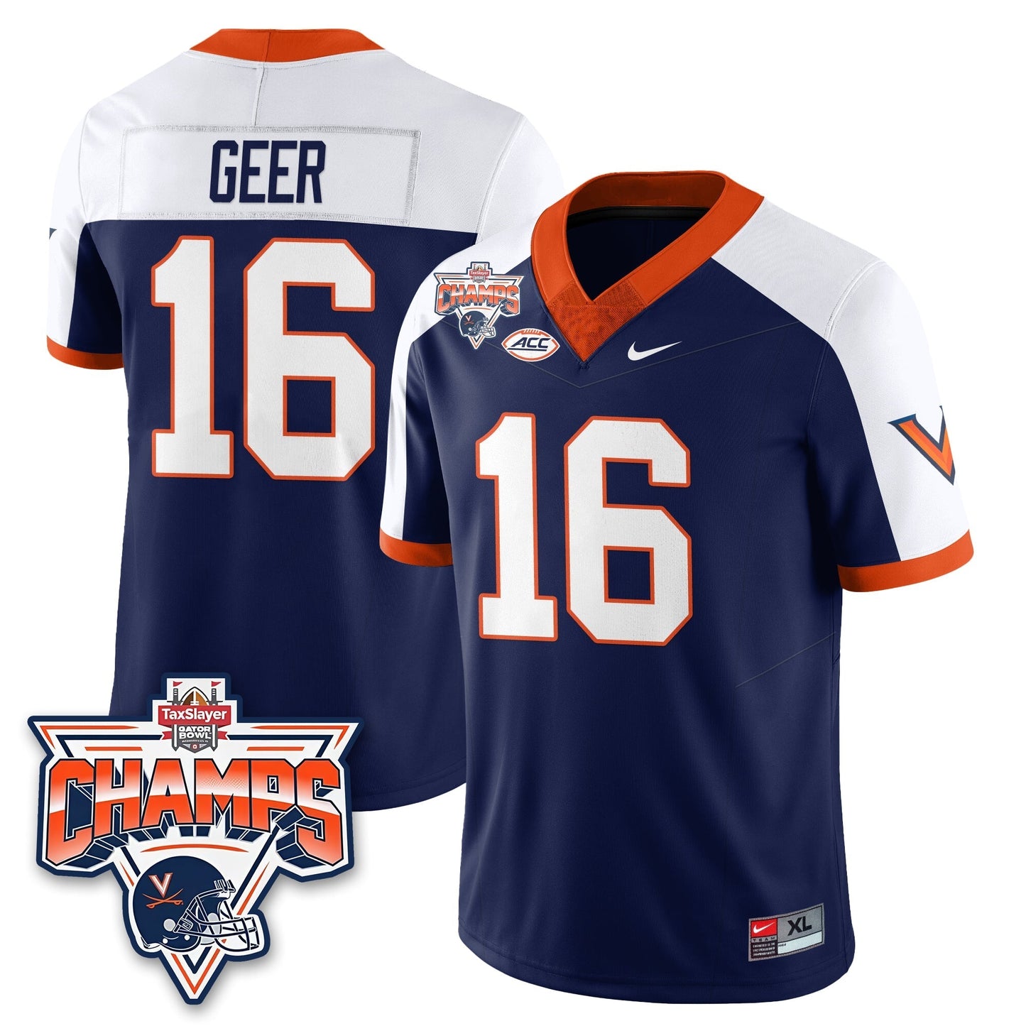VC Football 2025 TaxSlayer Gator Bowl Champions Jersey - Stitched-NQD