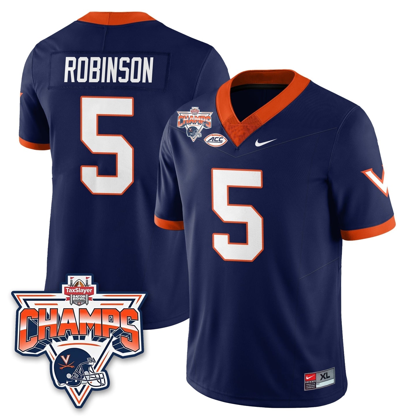 VC Football 2025 TaxSlayer Gator Bowl Champions Jersey - Stitched-NQD