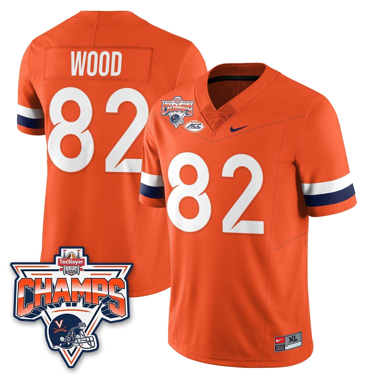 VC Football 2025 TaxSlayer Gator Bowl Champions Jersey - Stitched-NQD