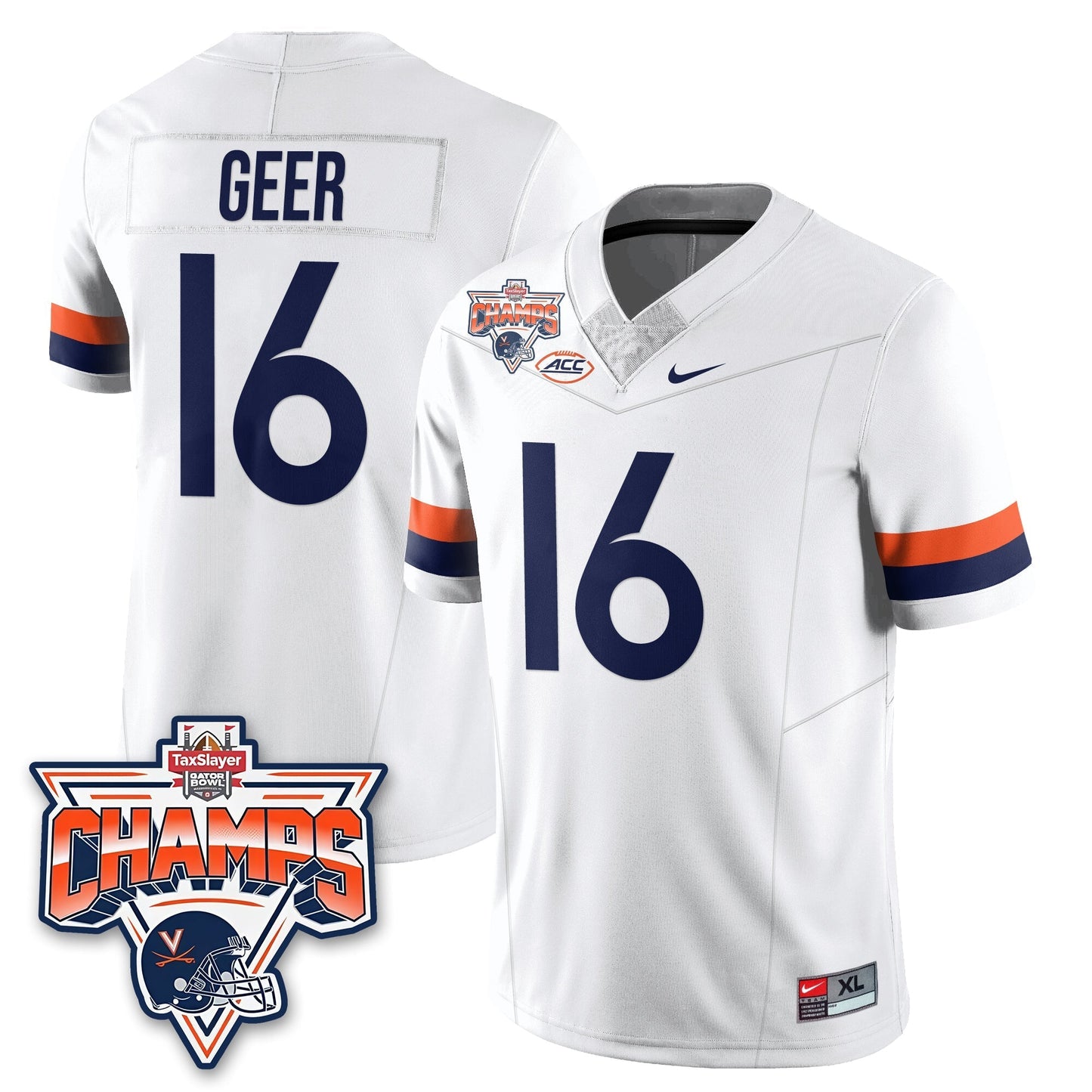 VC Football 2025 TaxSlayer Gator Bowl Champions Jersey - Stitched-NQD