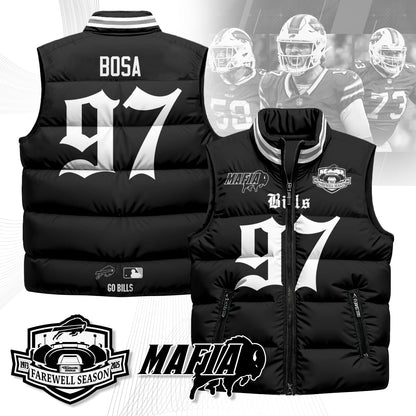 BUF Gothic Farewell Highmark Unisex Puffer Vest-NQD