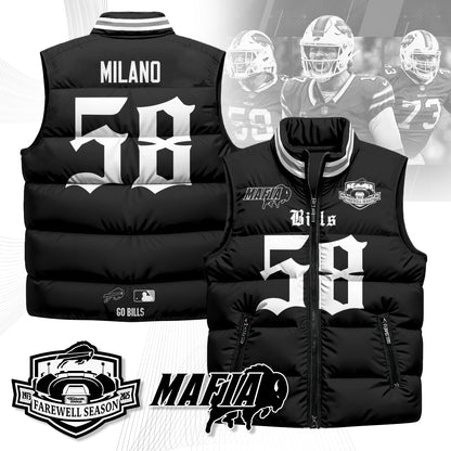 BUF Gothic Farewell Highmark Unisex Puffer Vest-NQD