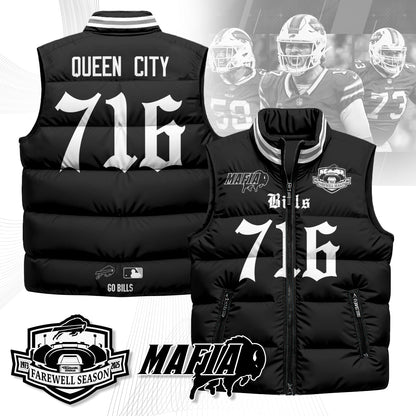 BUF Gothic Farewell Highmark Unisex Puffer Vest-NQD