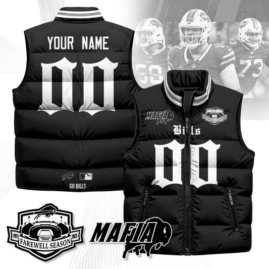 Custom BUF Gothic Farewell Highmark Unisex Puffer Vest-NQD