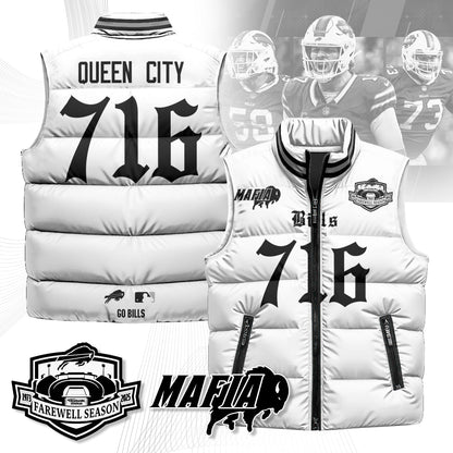 BUF Gothic Farewell Highmark Unisex Puffer Vest-NQD