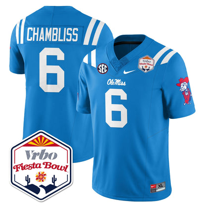 Ole Miss Football Vapor Limited Jersey - Vrbo Fiesta Bowl - All Stitched