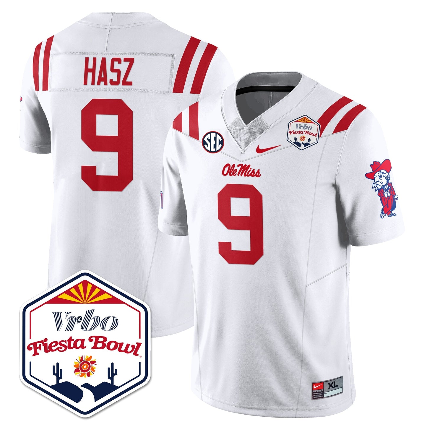 Ole Miss Football Vapor Limited Jersey - Vrbo Fiesta Bowl - All Stitched