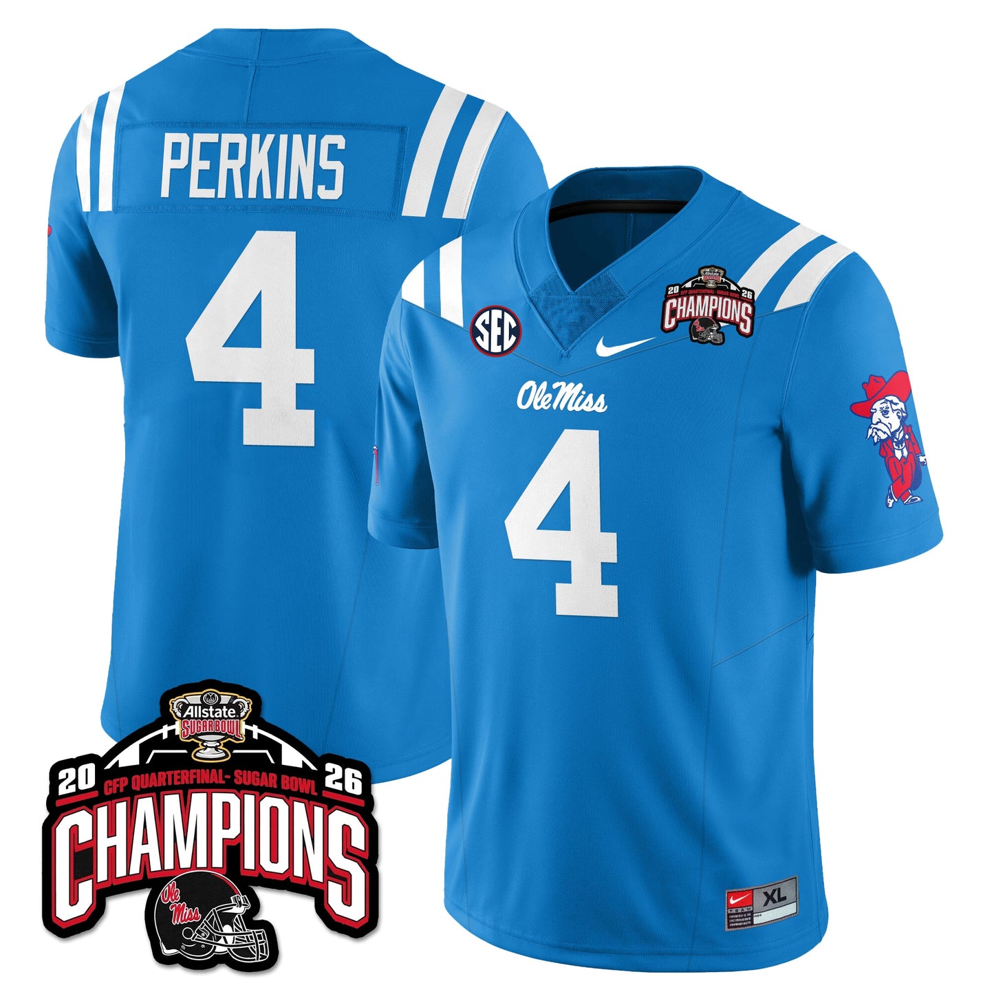 OM Football Vapor Limited Jersey - Allstate Sugar Bowl Champions - All Stitched