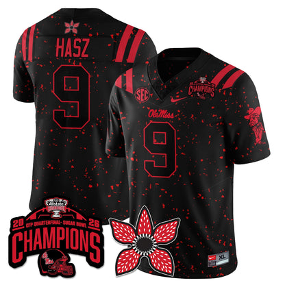Ole Miss Football Stranger Things Vapor Limited Jersey - Allstate Sugar Bowl Champions - All Stitched