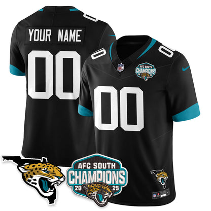 Custom DET AFC South Division Champions Vapor Limited Jersey - All Stitched