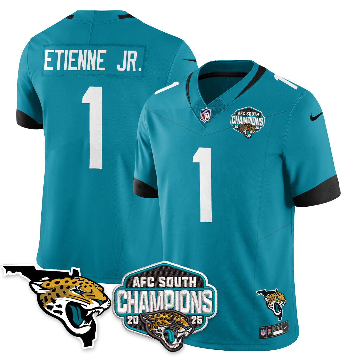DET AFC South Division Champions Vapor Limited Jersey - All Stitched