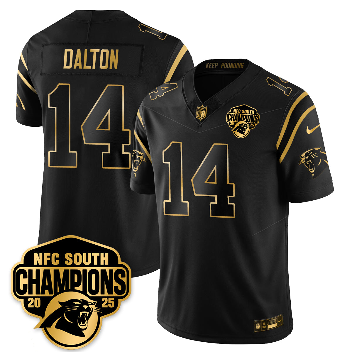 CAR NFC South Division Champions Vapor Limited Jersey - All Stitched