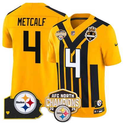 PIT AFC North Division Champions Vapor Limited Jersey N1 - All Stitched
