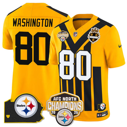 PIT AFC North Division Champions Vapor Limited Jersey N1 - All Stitched