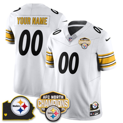 Custom PIT AFC North Division Champions Vapor Limited Jersey N1 - All Stitched