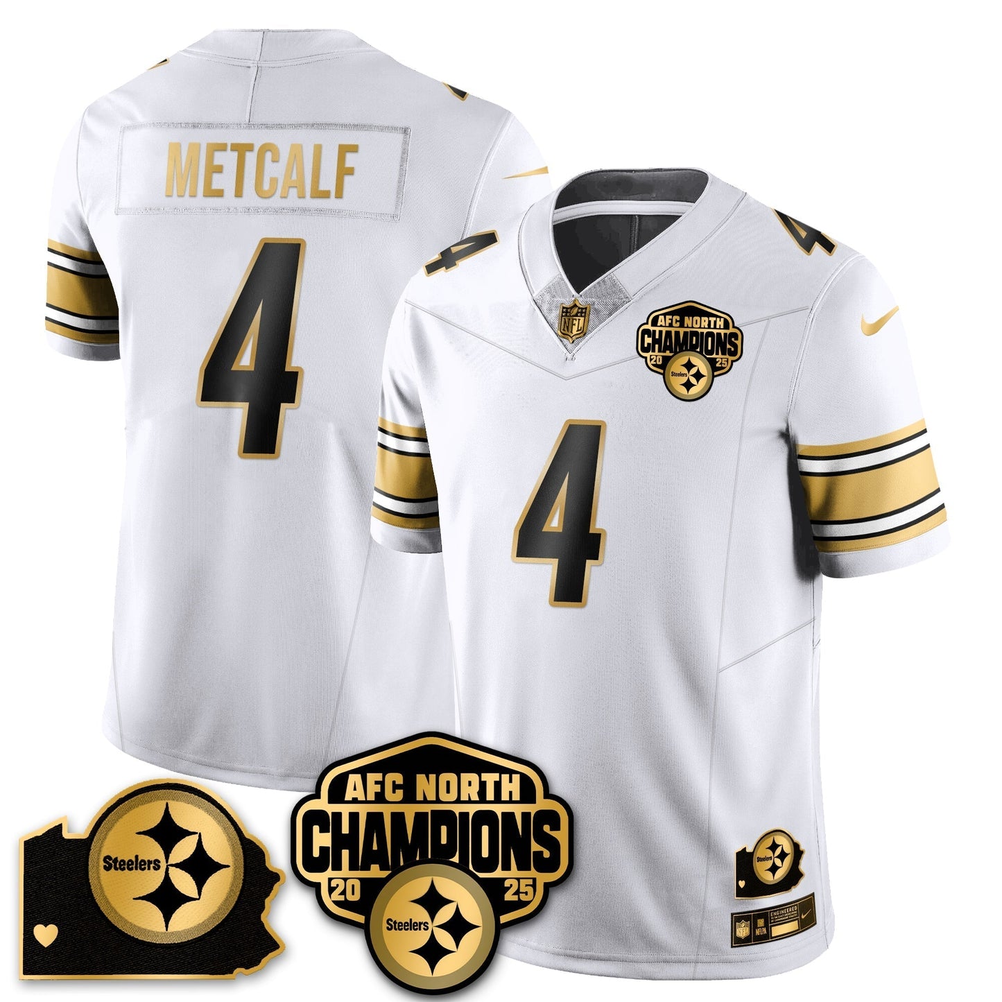 PIT AFC North Division Champions Vapor Limited Jersey N1 - All Stitched
