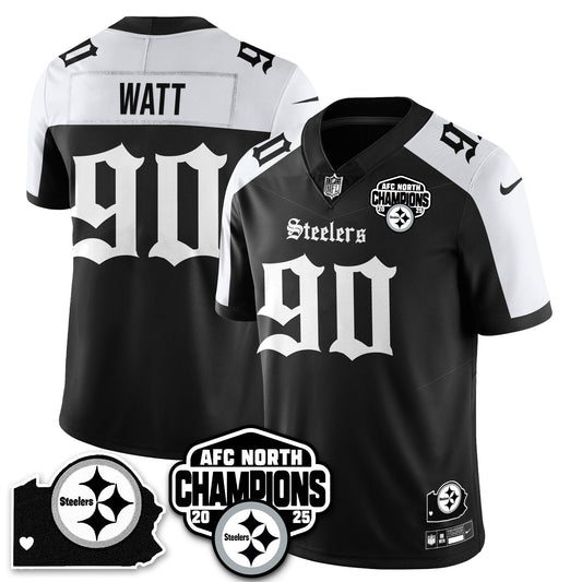 PIT Gothic AFC North Division Champions Vapor Limited Jersey - All Stitched