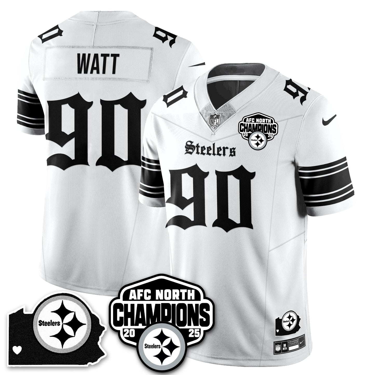 PIT Gothic AFC North Division Champions Vapor Limited Jersey - All Stitched
