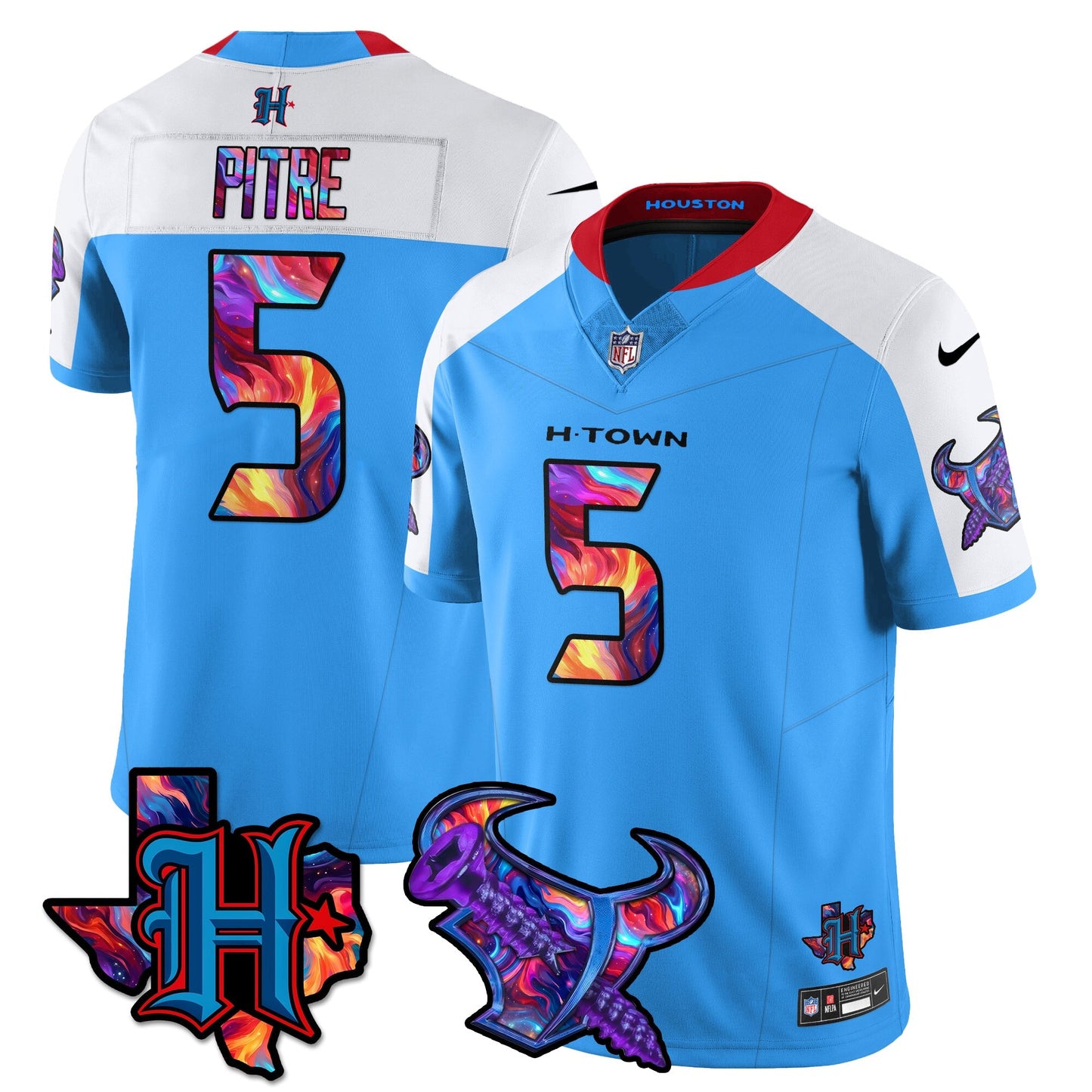 HOU Special Vapor Limited Jersey - All Stitched