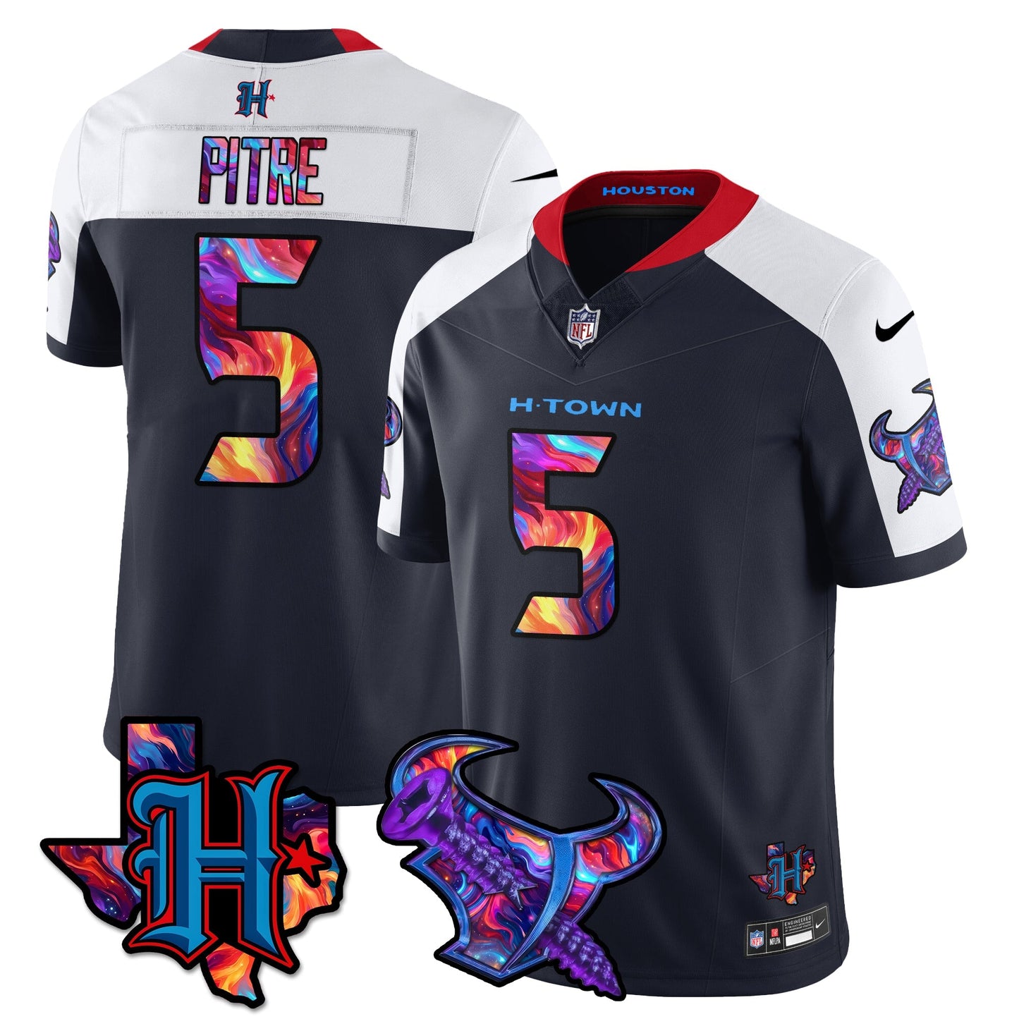 HOU Special Vapor Limited Jersey - All Stitched
