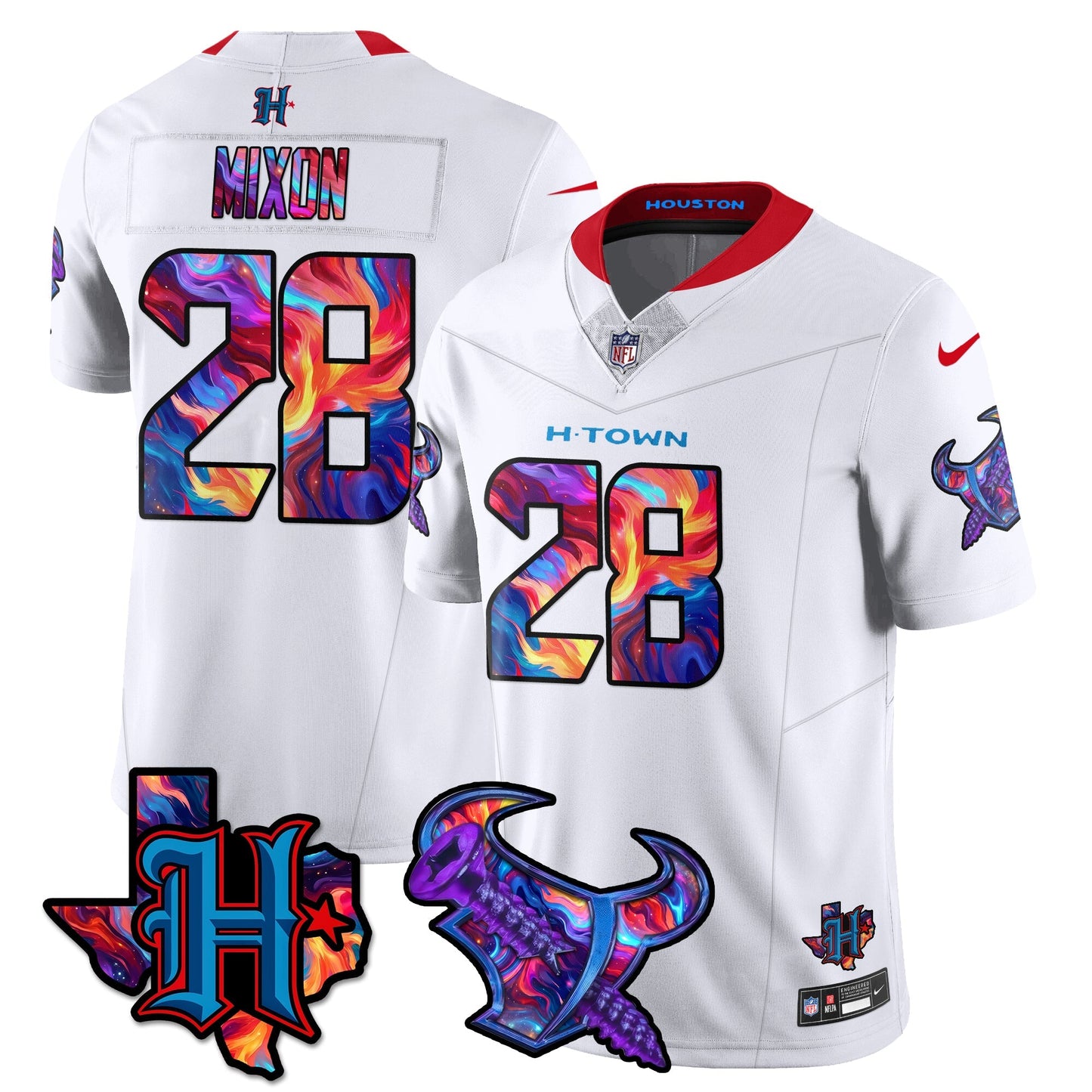 HOU Special Vapor Limited Jersey - All Stitched