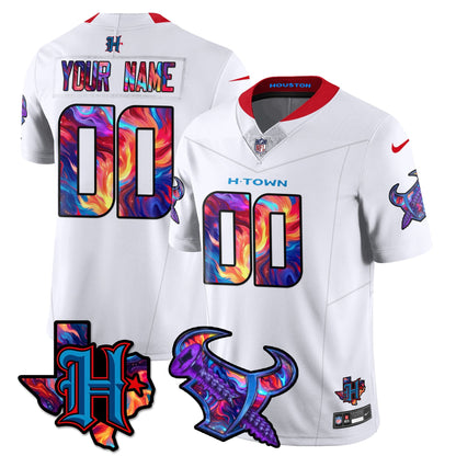HOU Special Vapor Limited Custom Jersey - All Stitched
