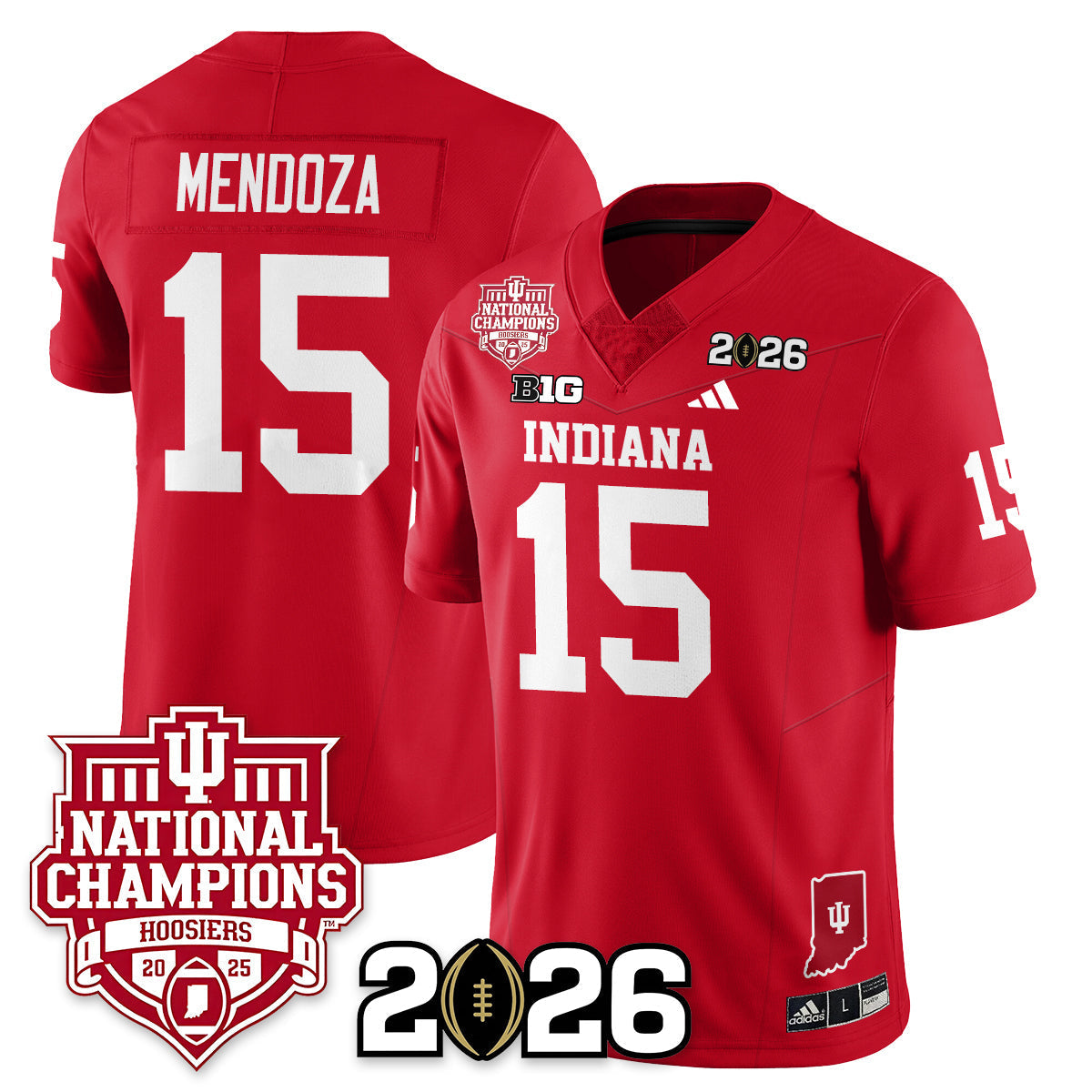 Indiana H Vapor Limited Football Jersey - 2025 National Champions - All Stitched