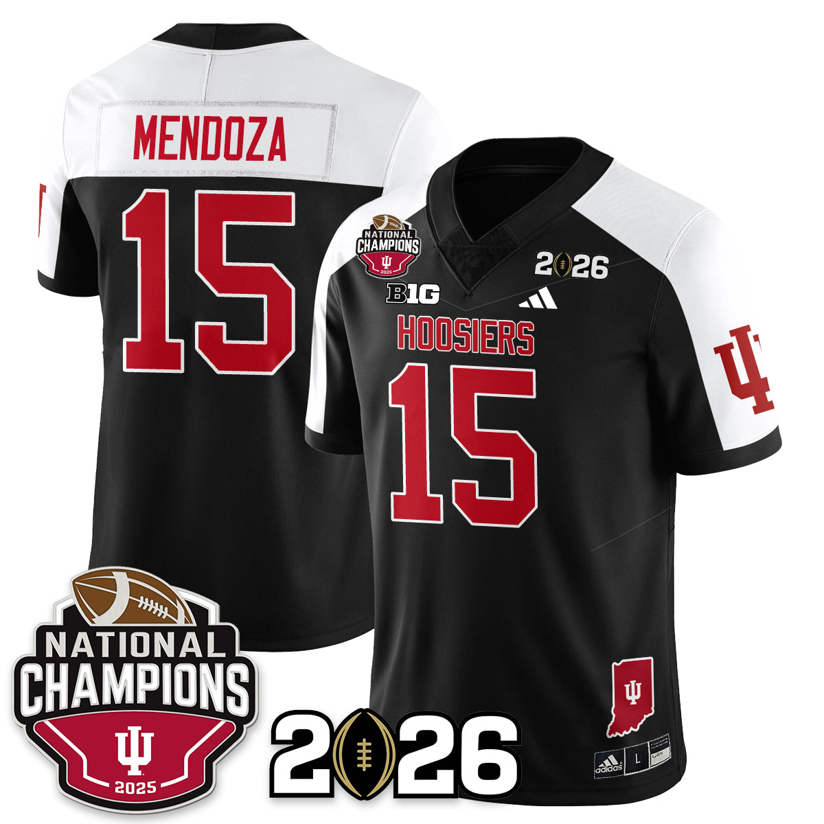 Indiana H Vapor Limited Football Jersey V3 - 2025 National Champions - All Stitched