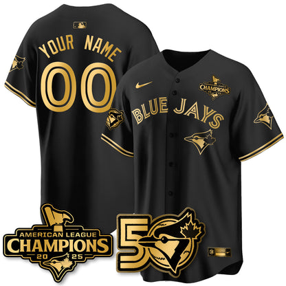 Custom TBJ 2025 American League Champions Vapor Limited Jersey - 50th Season - Stitched-NQD