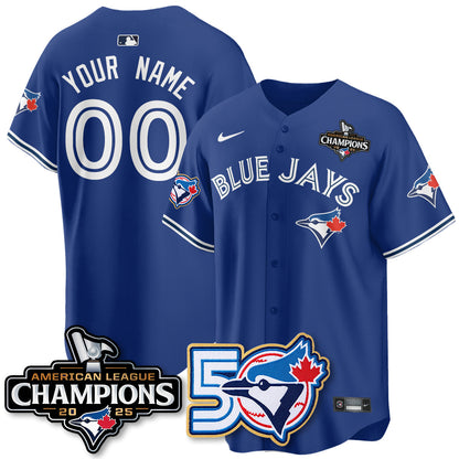 Custom TBJ 2025 American League Champions Vapor Limited Jersey - 50th Season - Stitched-NQD