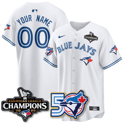 Custom TBJ 2025 American League Champions Vapor Limited Jersey - 50th Season - Stitched-NQD