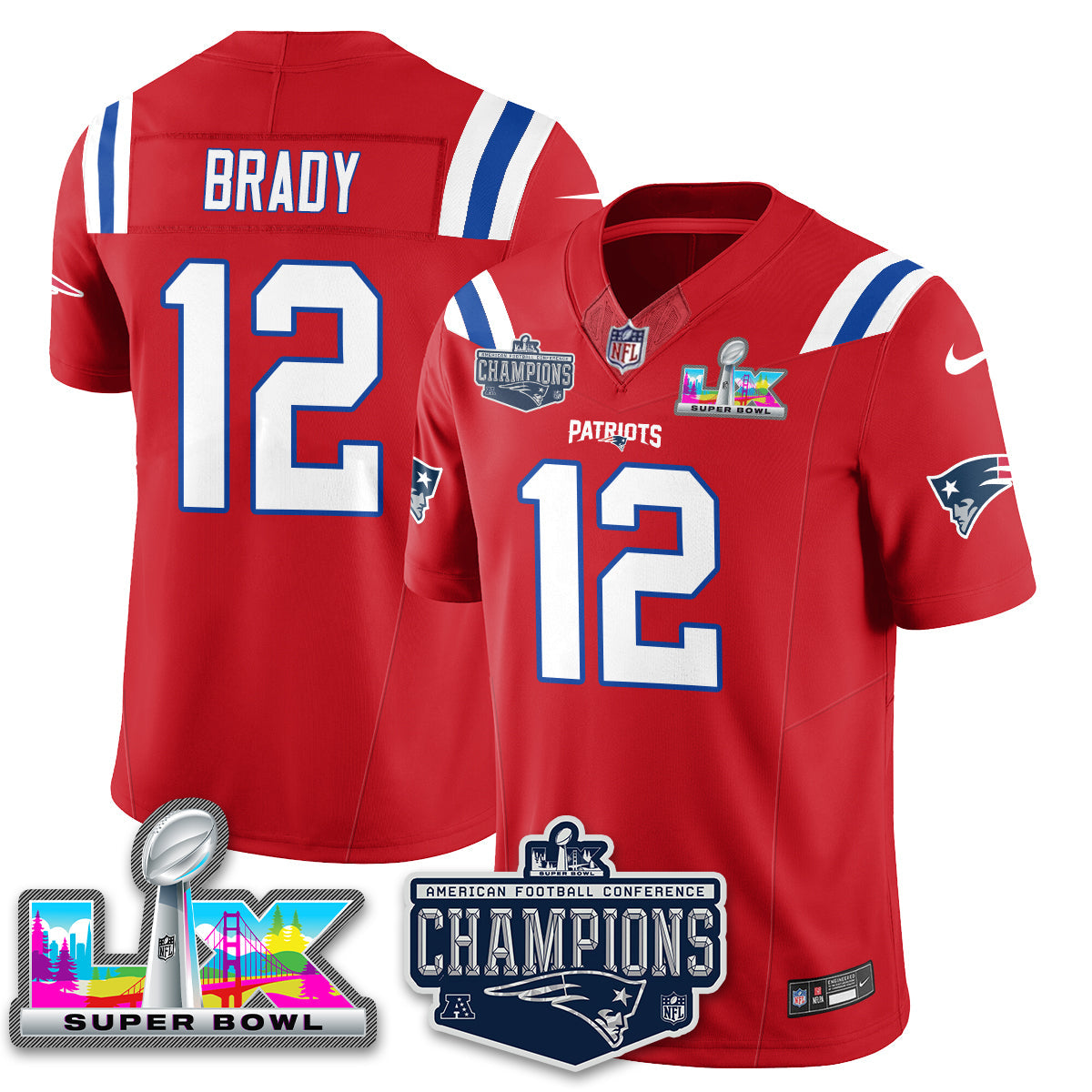 NE 2025 AFC Champions Vapor Limited Jersey - All Stitched