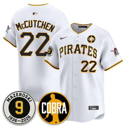 PIT Memories Vapor Limited Jersey - Bill Mazeroski Patch - All Stitched