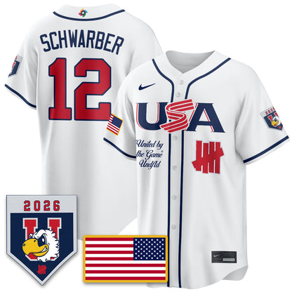 USA Baseball x Undefeated 2026 World Baseball Classic Limited Jersey - All Stitched
