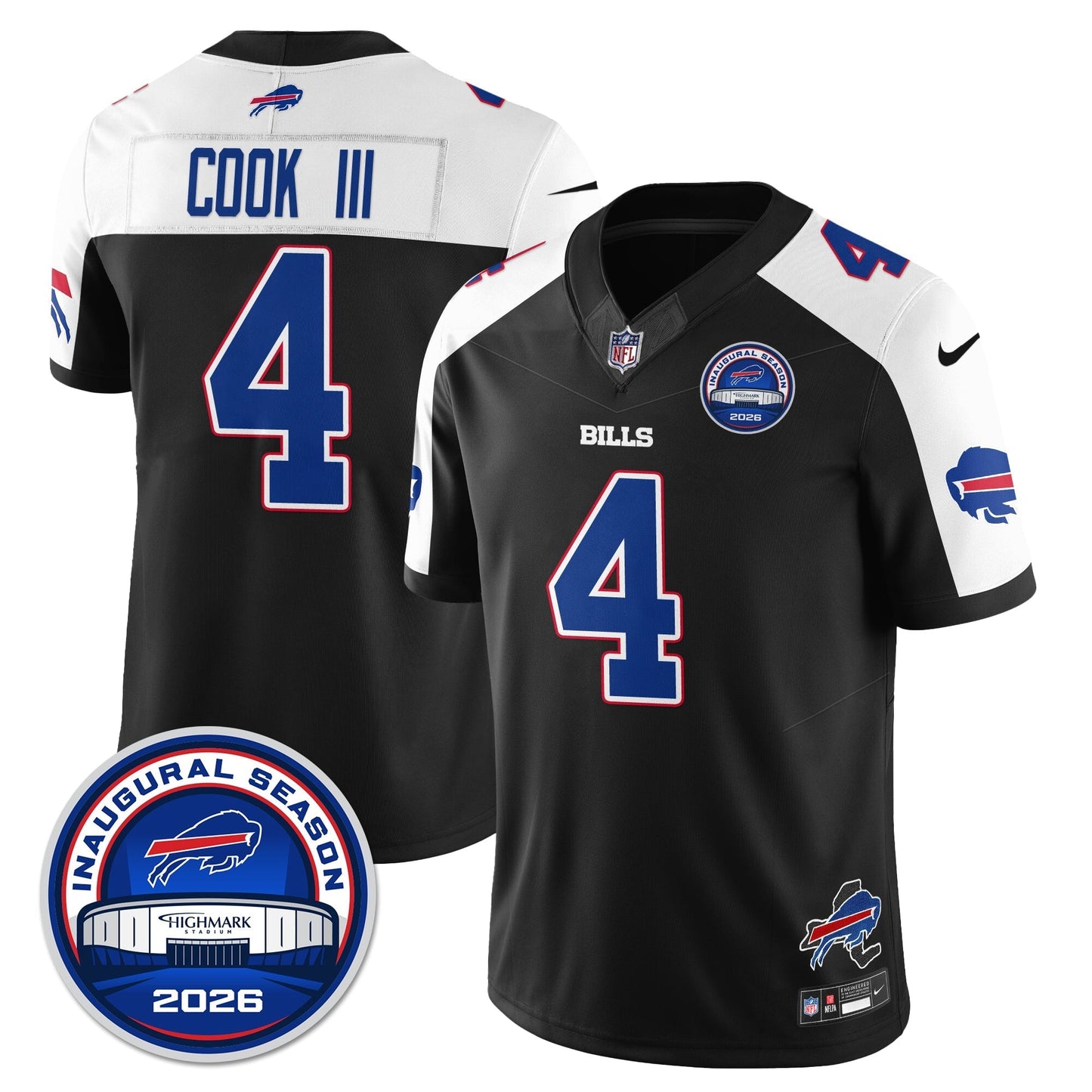 BUF 2026 Inaugural Season Patch Vapor Limited Jersey - Stitched-NQD