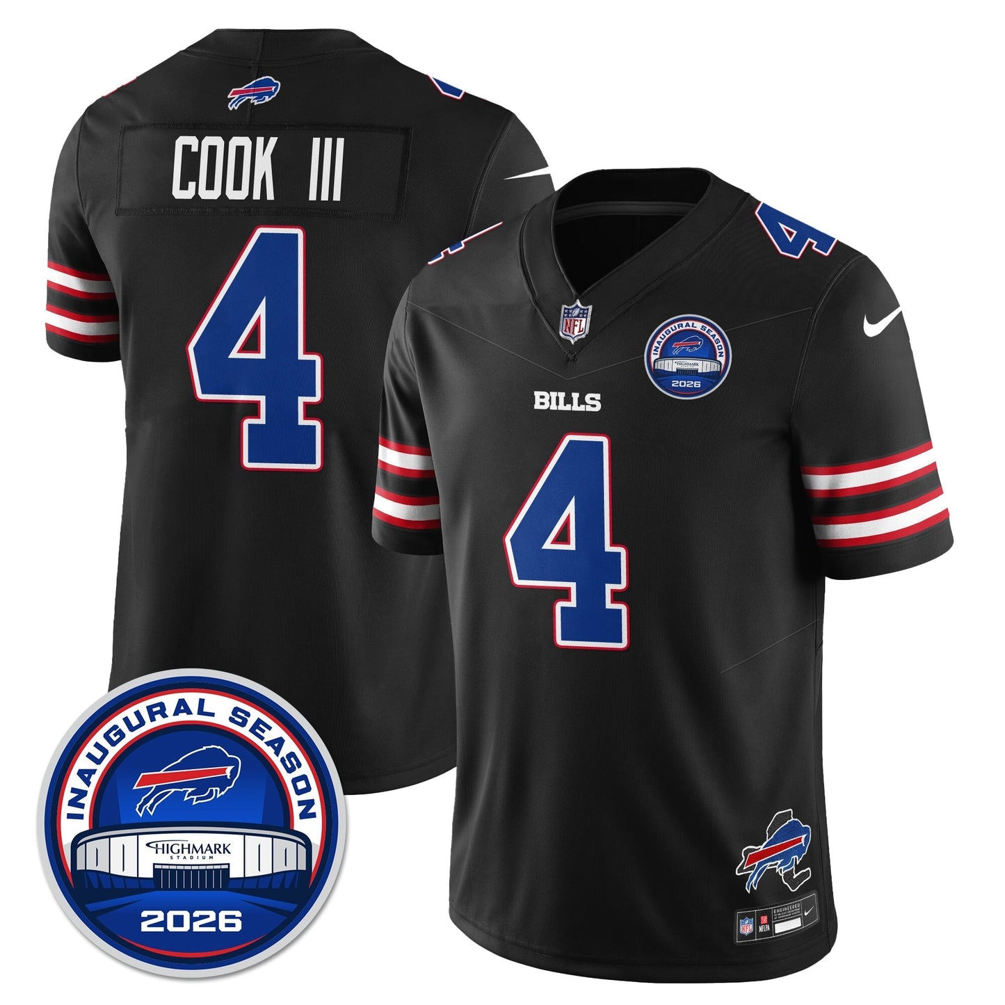 BUF 2026 Inaugural Season Patch Vapor Limited Jersey - Stitched-NQD