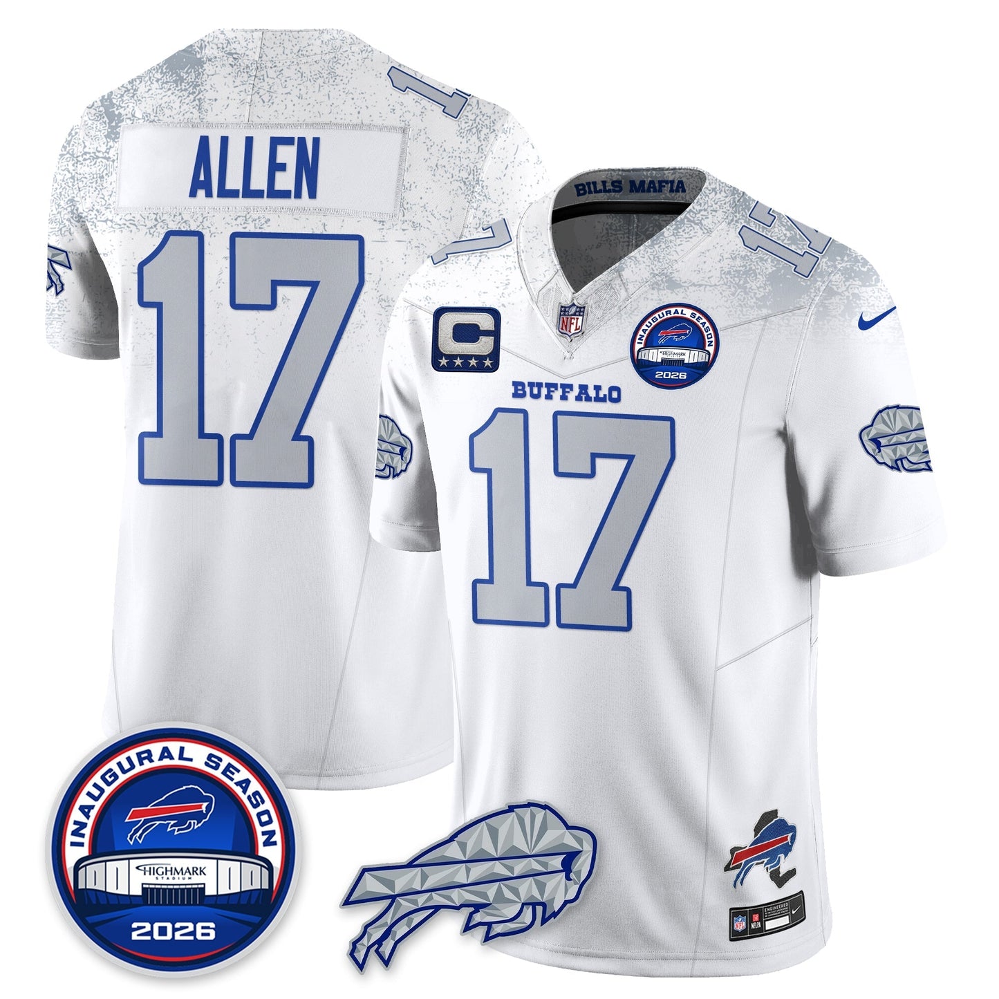 BUF 2026 Inaugural Season Patch Vapor Limited Jersey - Stitched-NQD