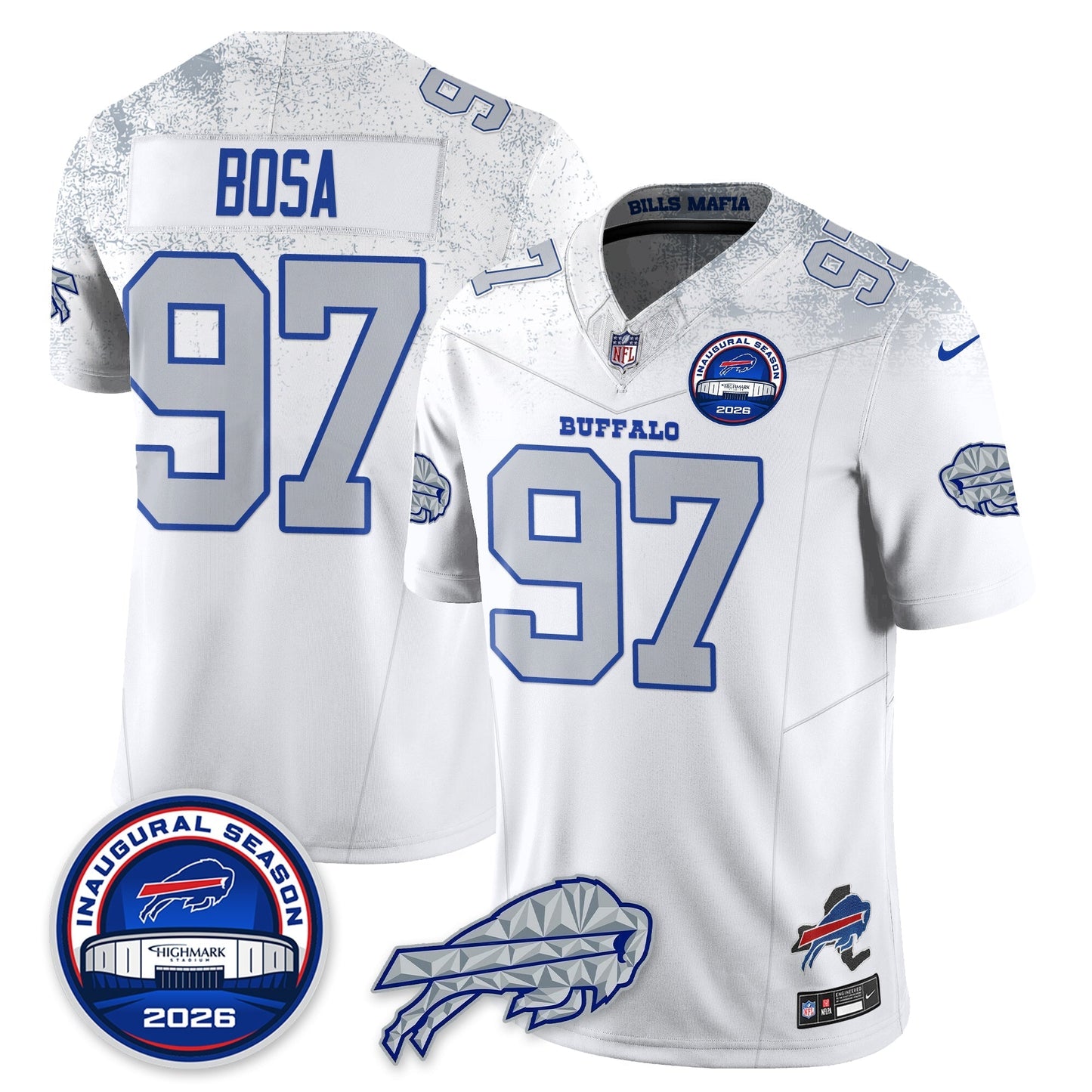 BUF 2026 Inaugural Season Patch Vapor Limited Jersey - Stitched-NQD
