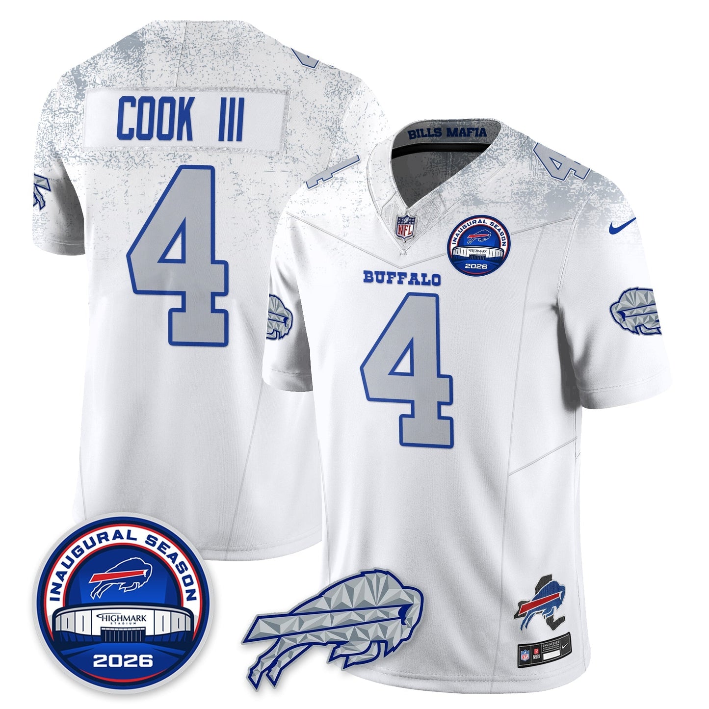 BUF 2026 Inaugural Season Patch Vapor Limited Jersey - Stitched-NQD