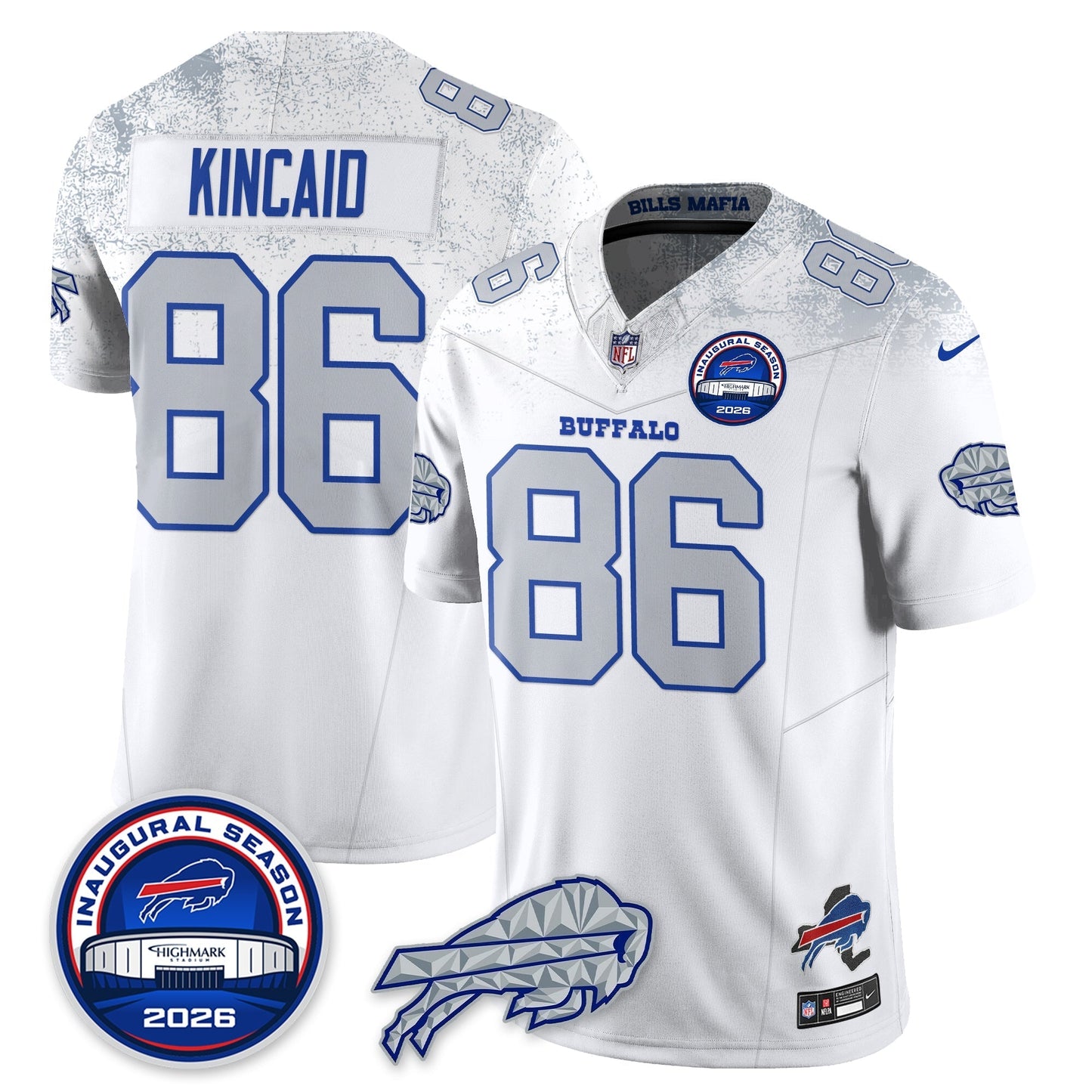 BUF 2026 Inaugural Season Patch Vapor Limited Jersey - Stitched-NQD
