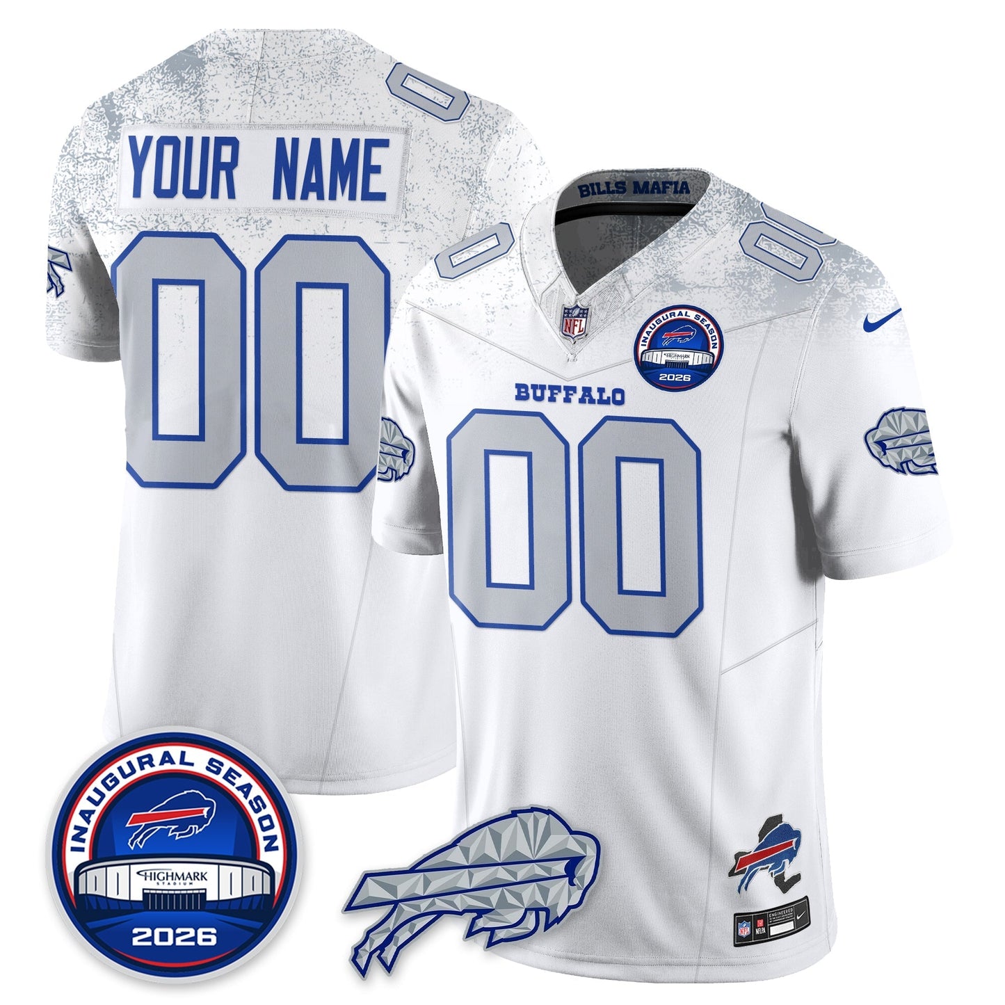 BUF 2026 Inaugural Season Patch Vapor Limited Jersey - Stitched-NQD