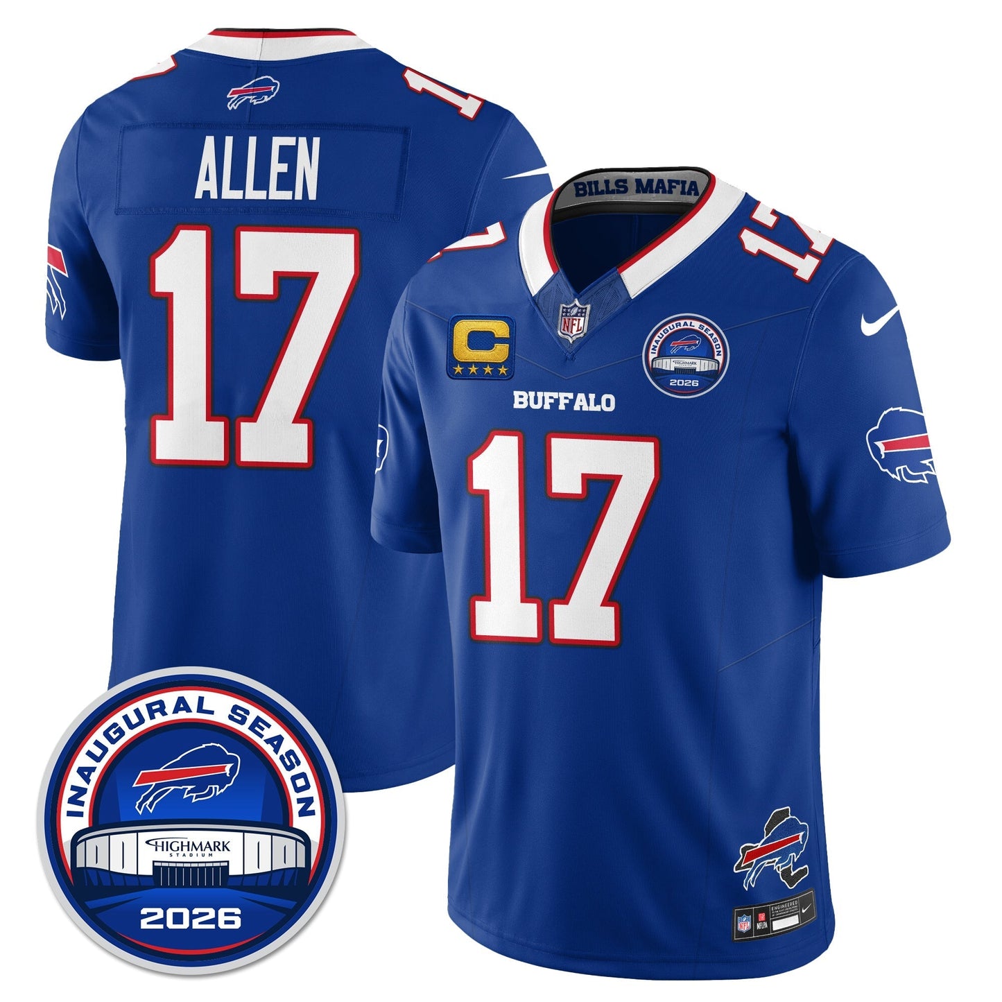 BUF 2026 Inaugural Season Patch Vapor Limited Jersey - Stitched-NQD