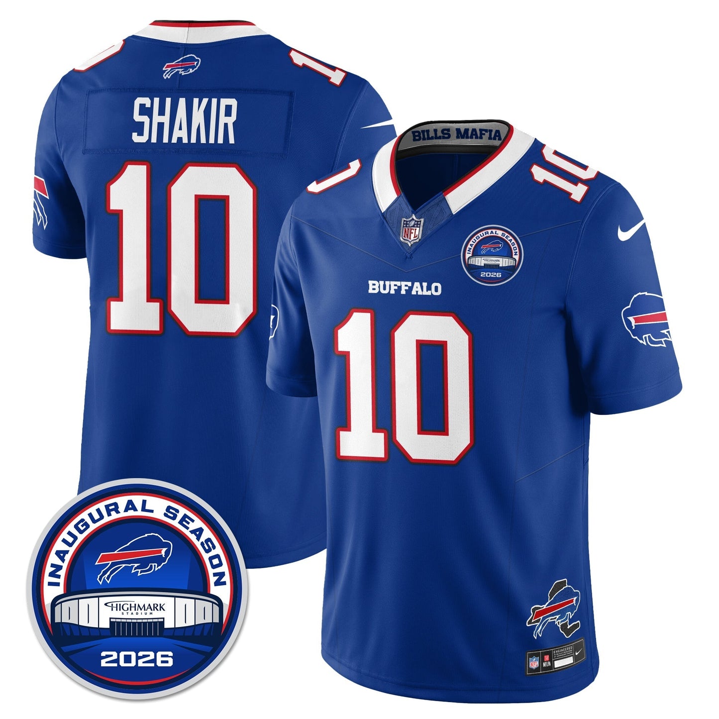 BUF 2026 Inaugural Season Patch Vapor Limited Jersey - Stitched-NQD
