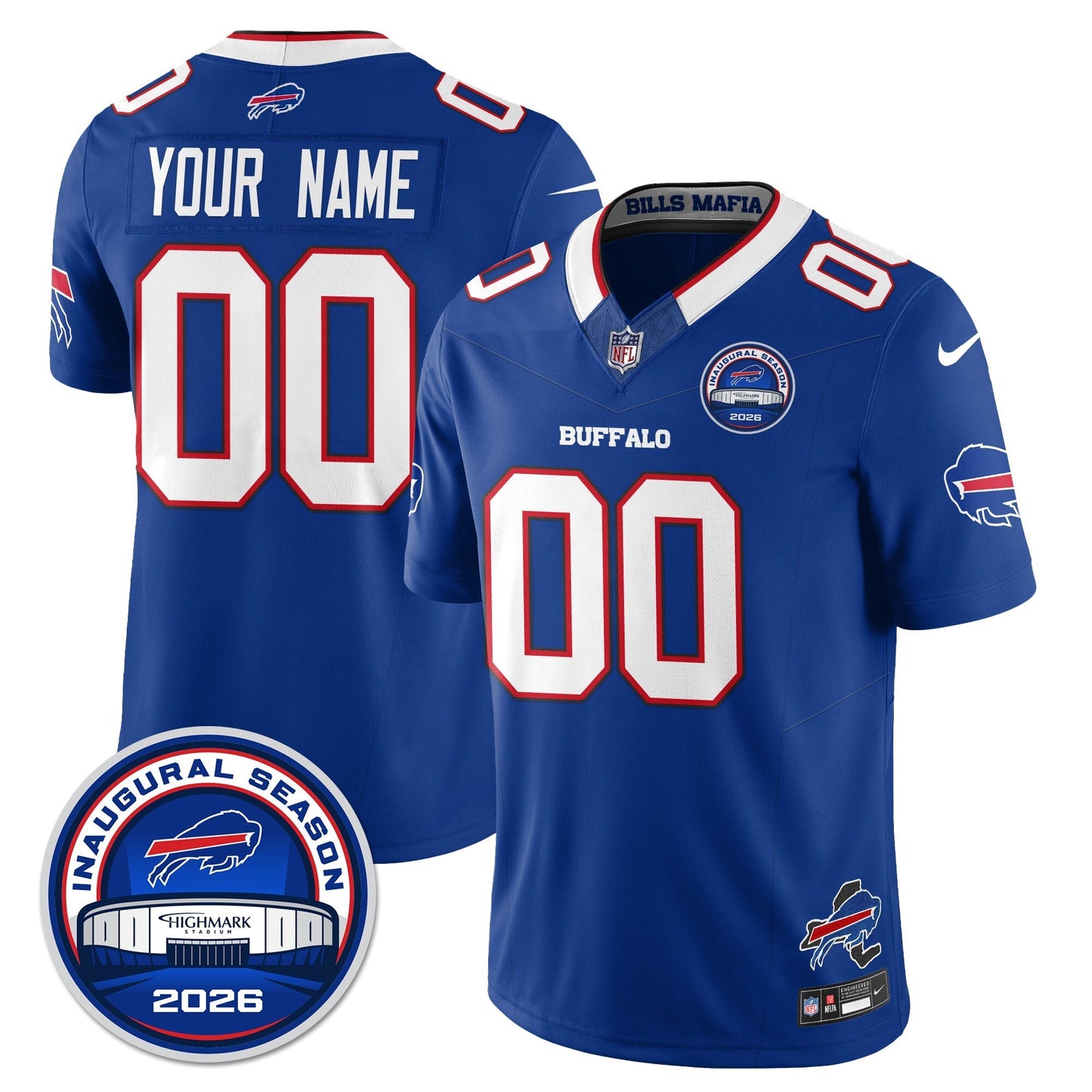 BUF 2026 Inaugural Season Patch Vapor Limited Jersey - Stitched-NQD